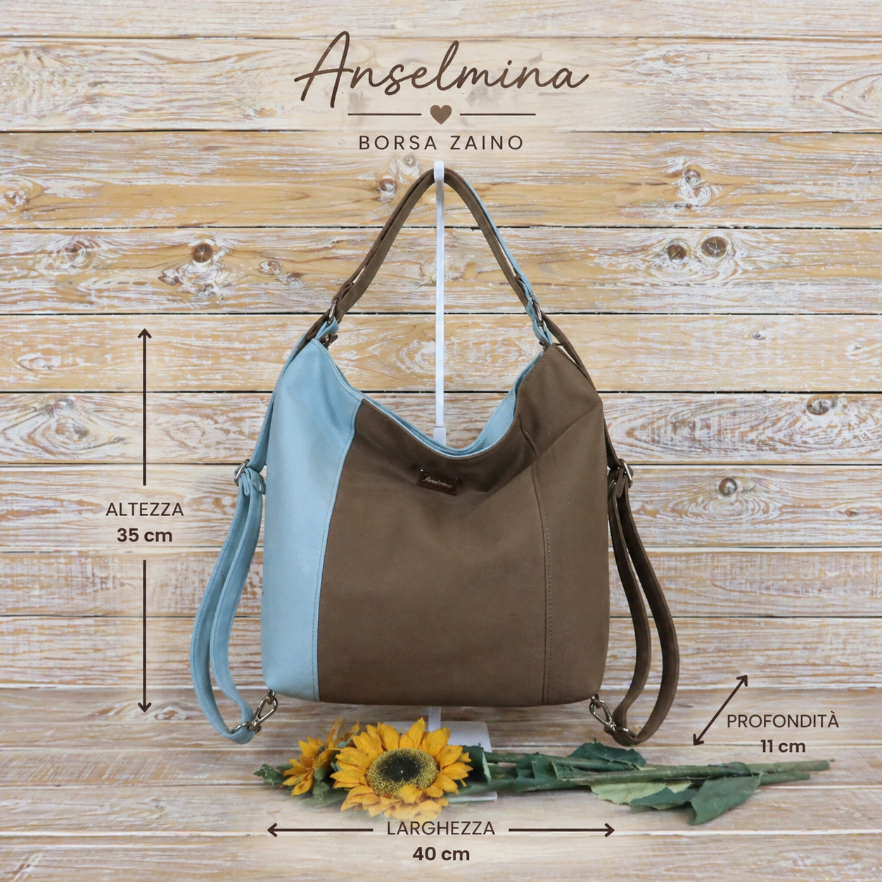 Green Purple Backpack Bag