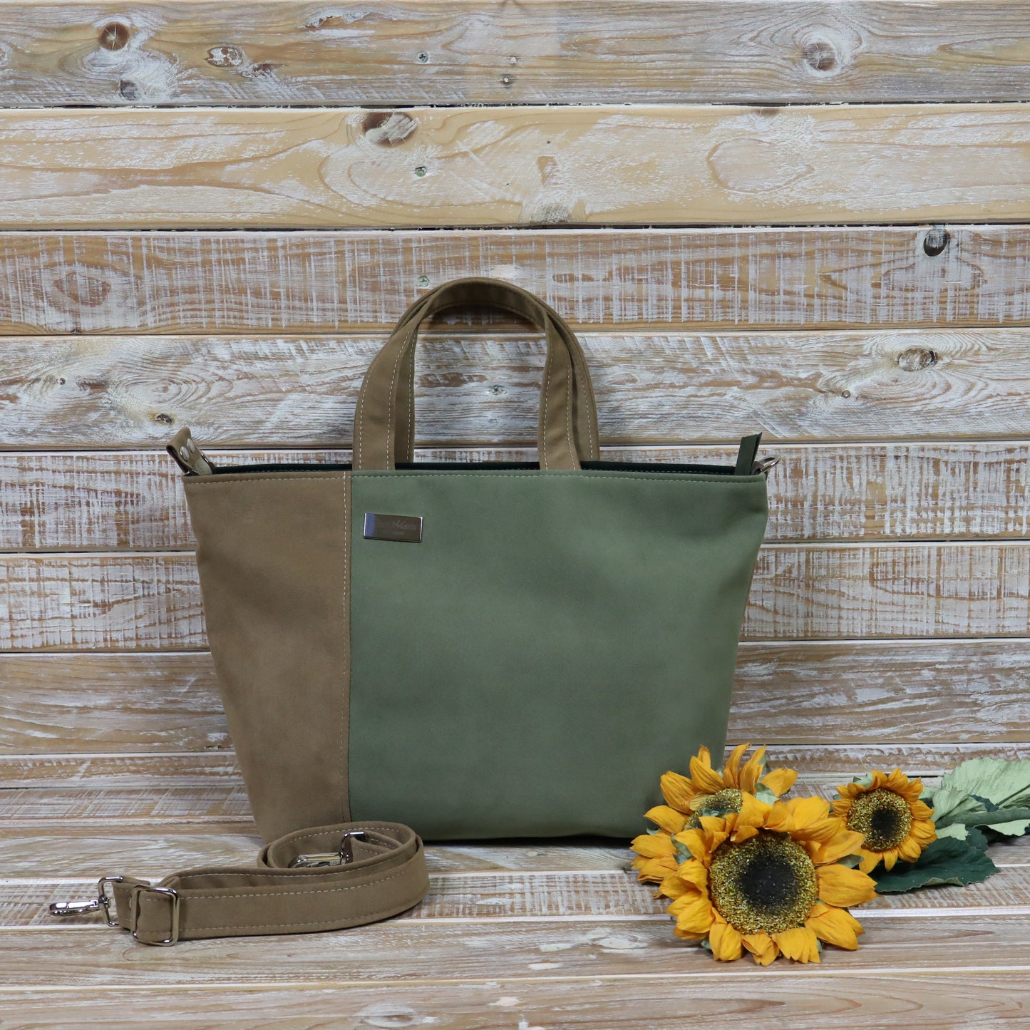 Tote Bag - beige verde