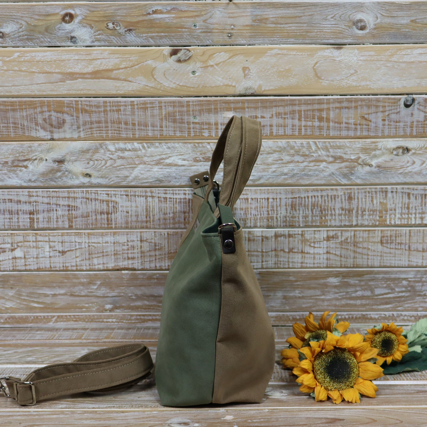Tote Bag - beige verde