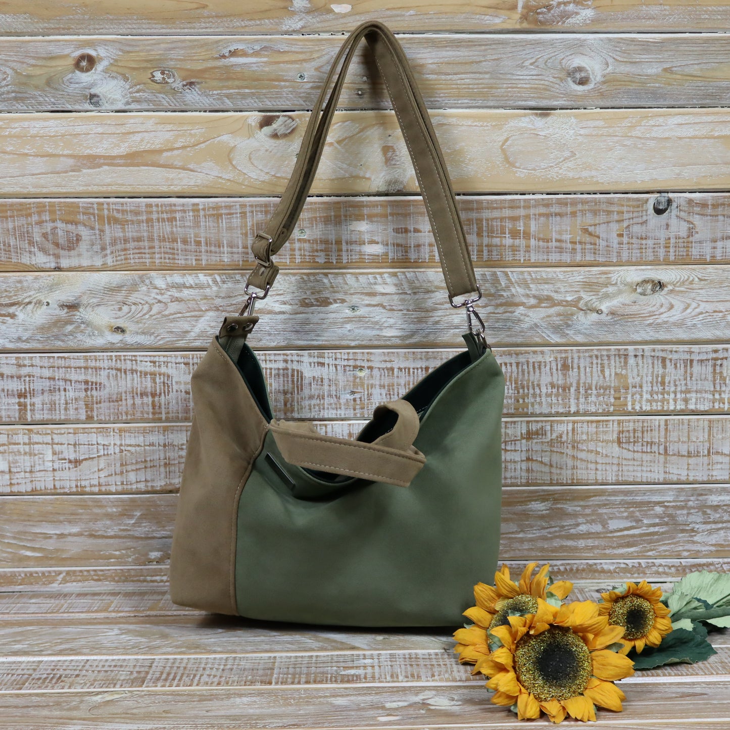 Tote Bag - beige verde