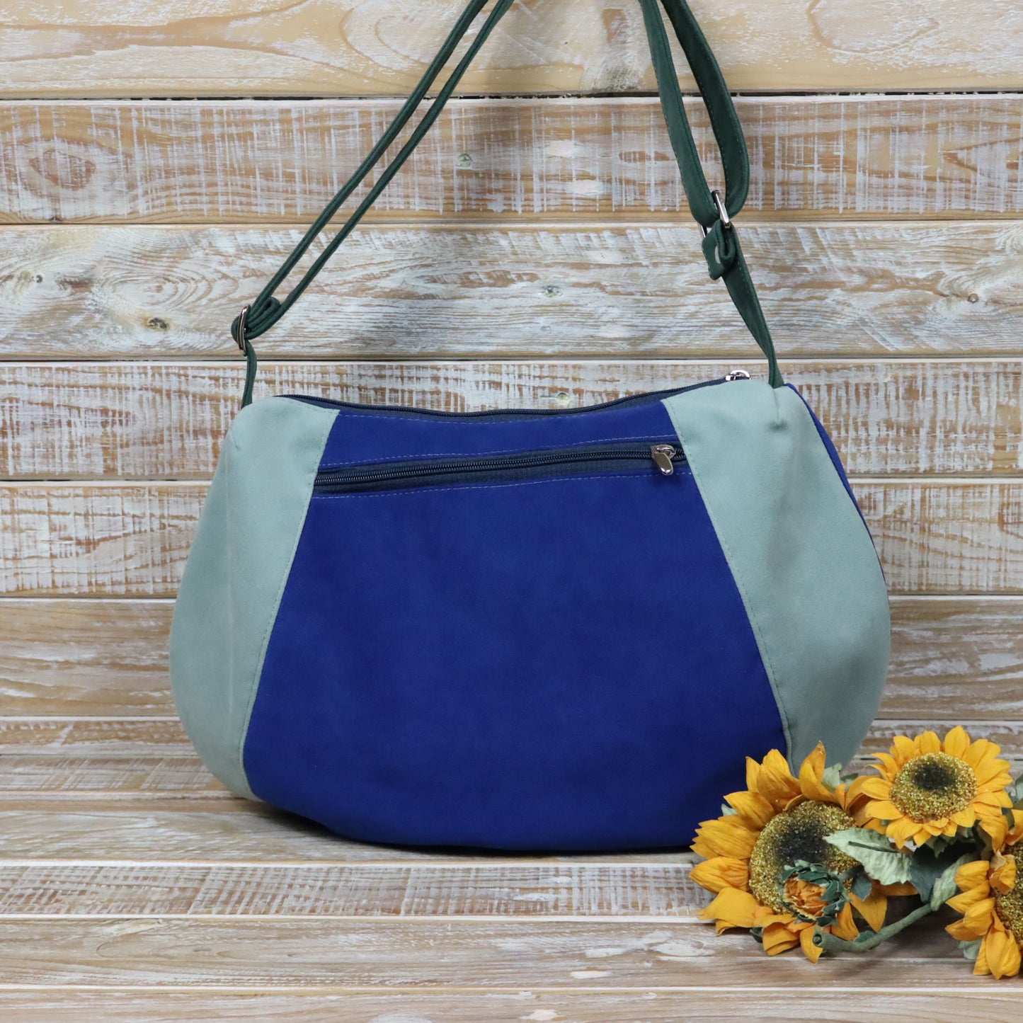 Hobo Bag verde blu