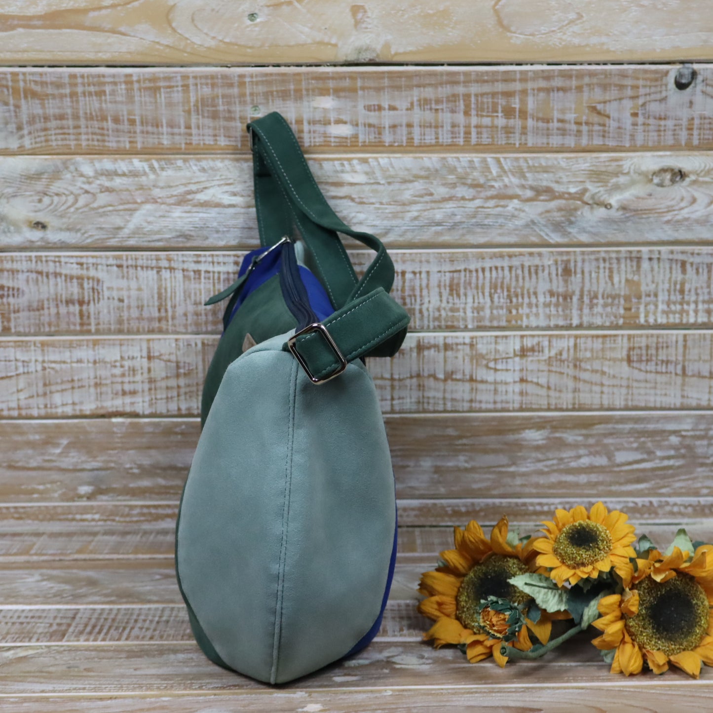 Hobo Bag verde blu