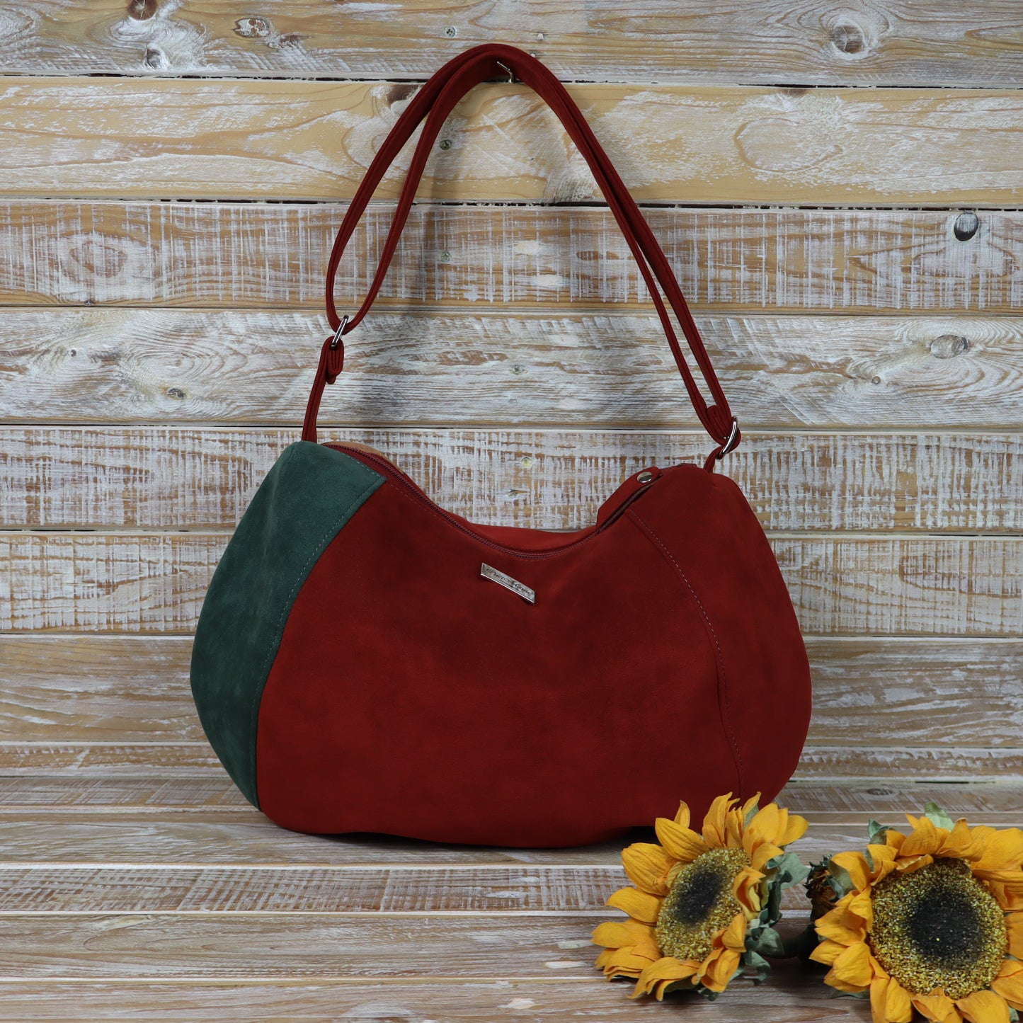 Hobo Bag mattone verde
