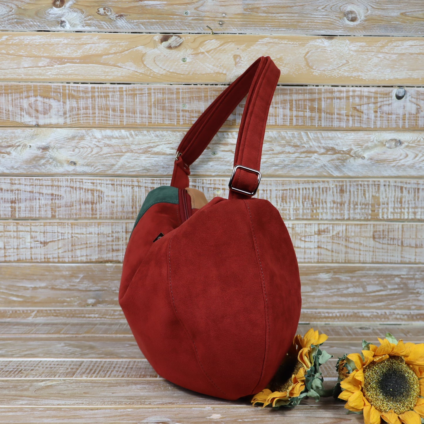Hobo Bag mattone verde