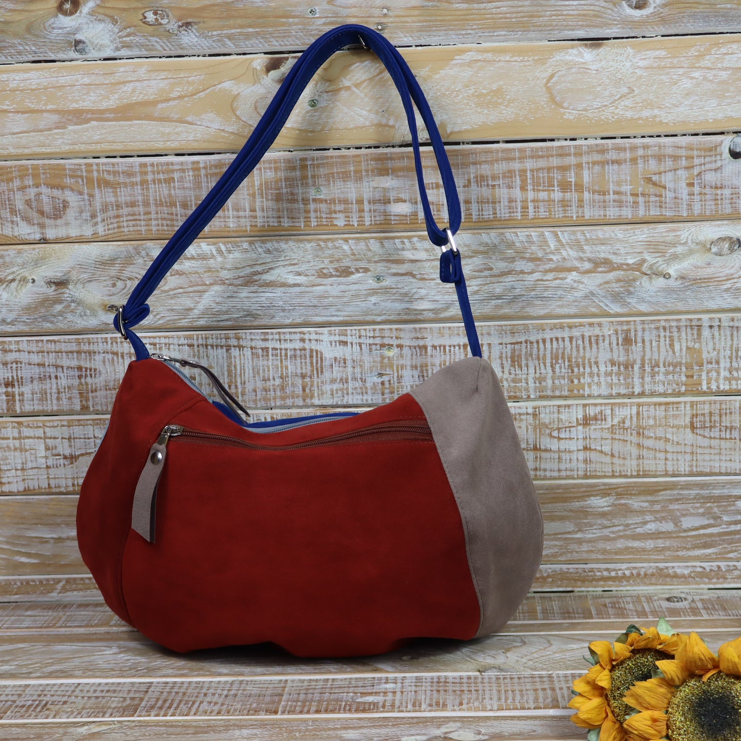 Hobo Bag blu mattone