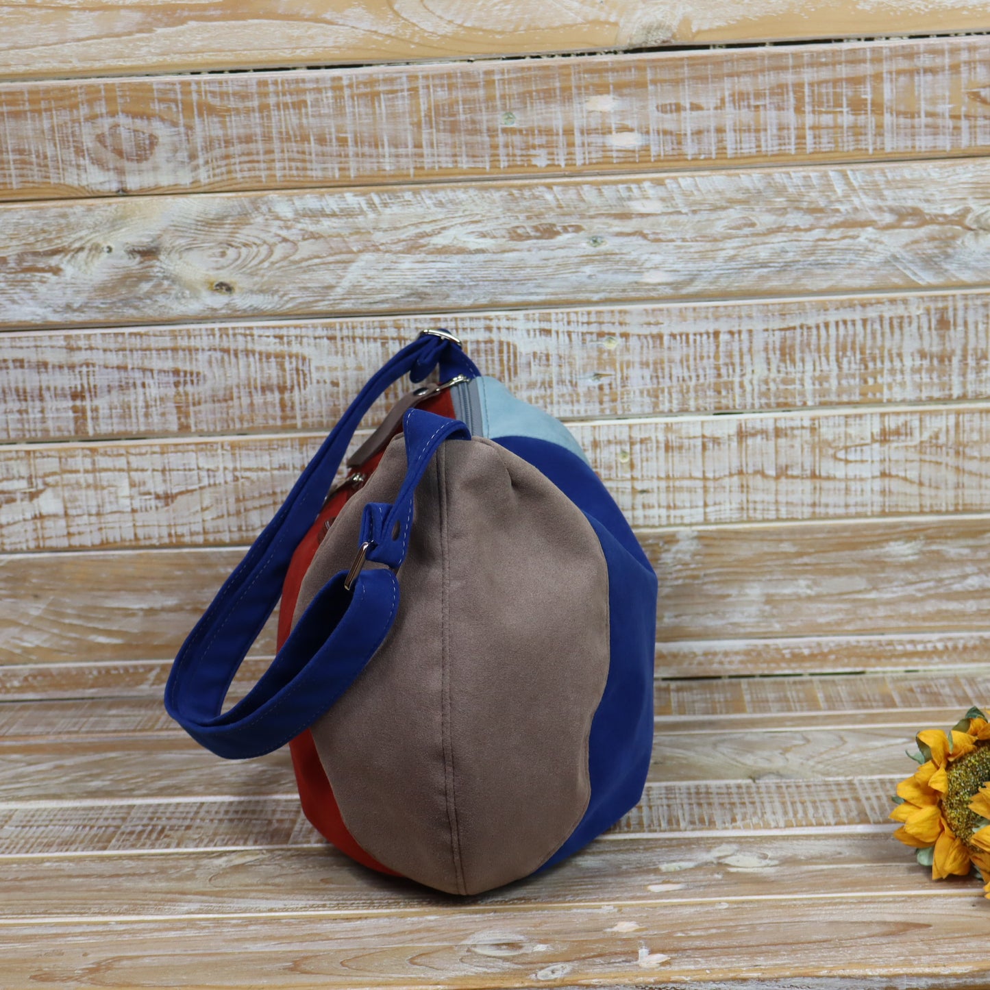 Hobo Bag blu mattone