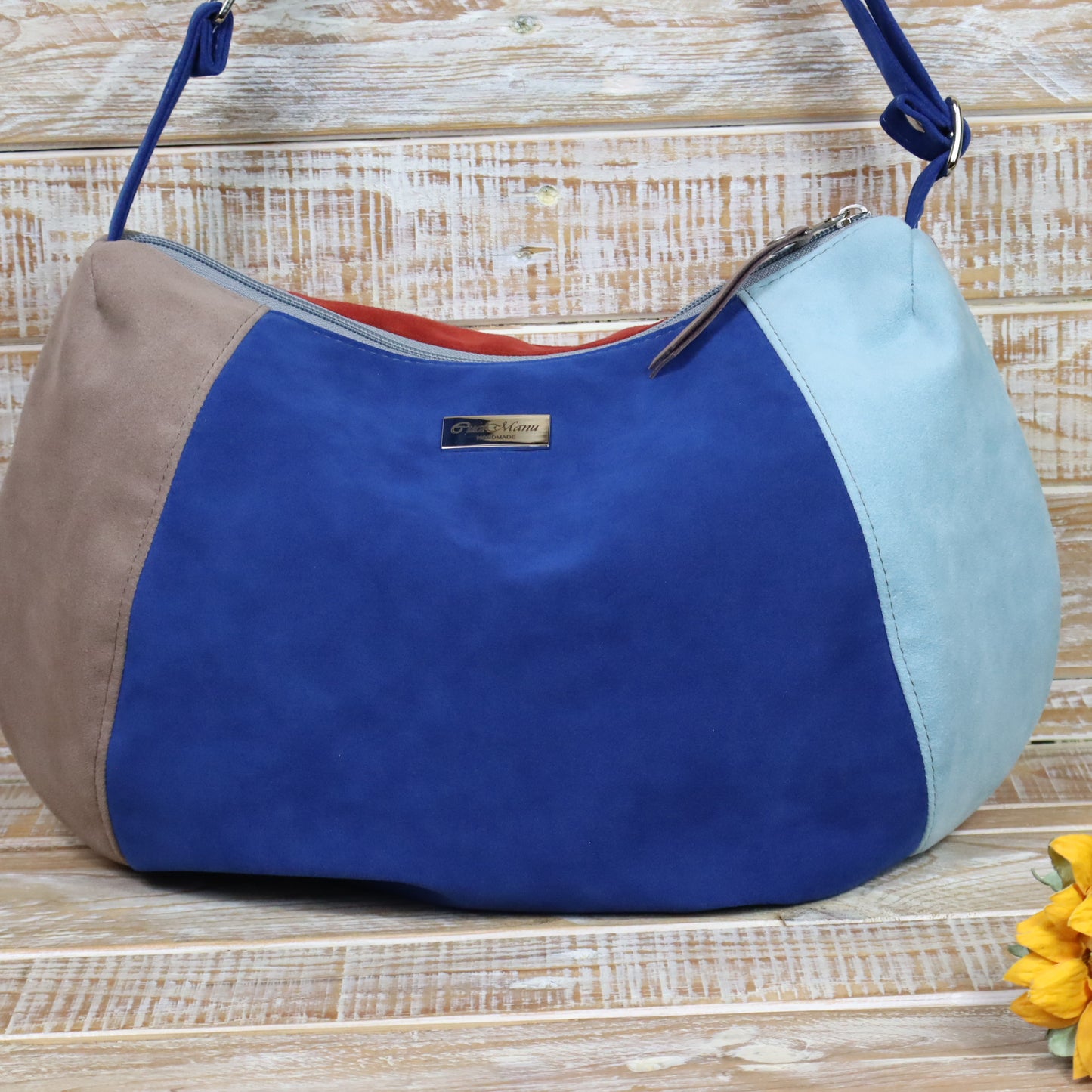 Hobo Bag blu mattone