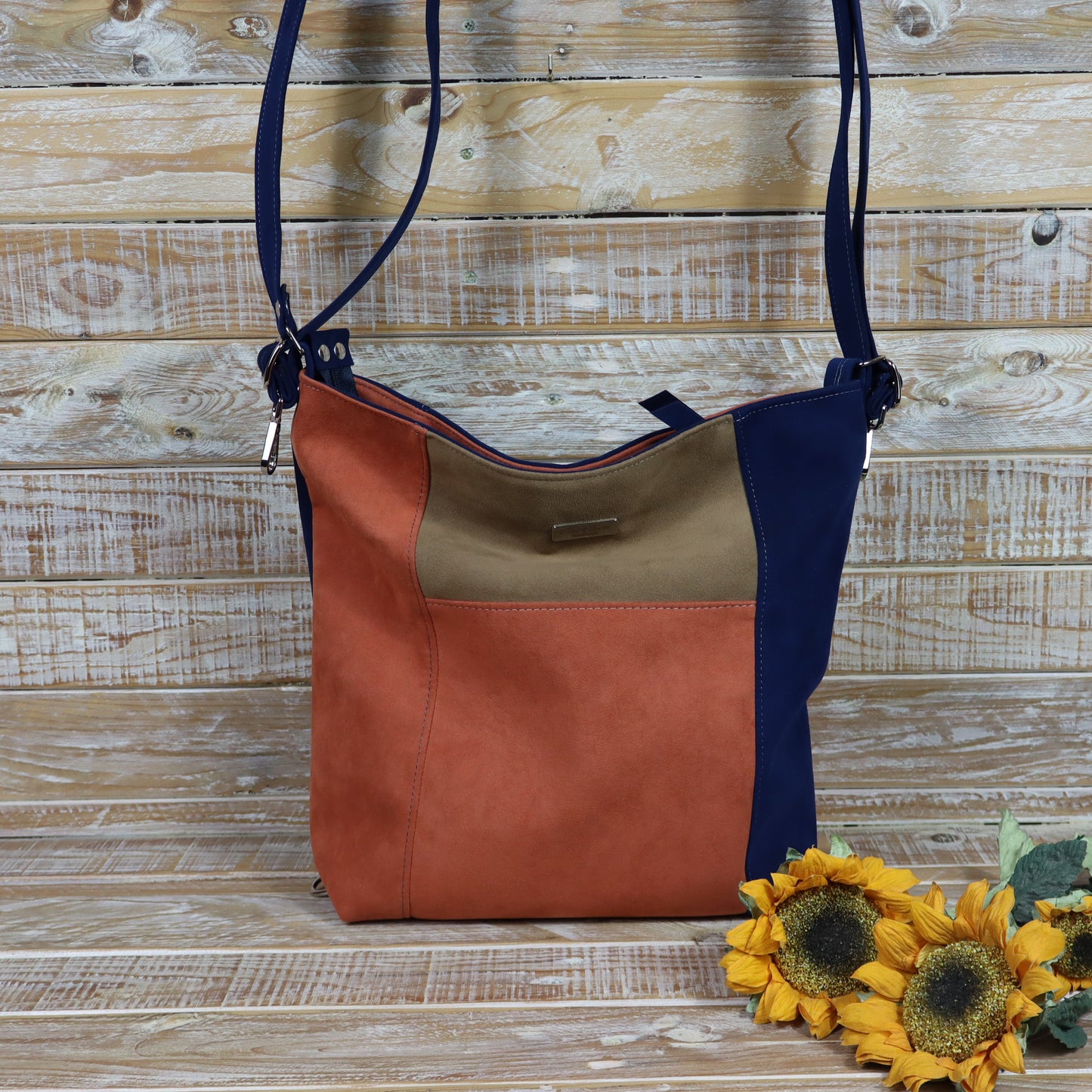 Borsa Zaino arancio blu