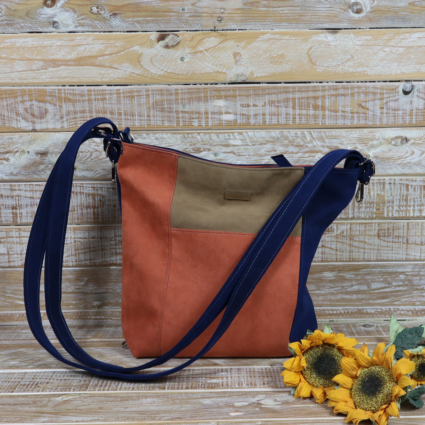 Borsa Zaino arancio blu