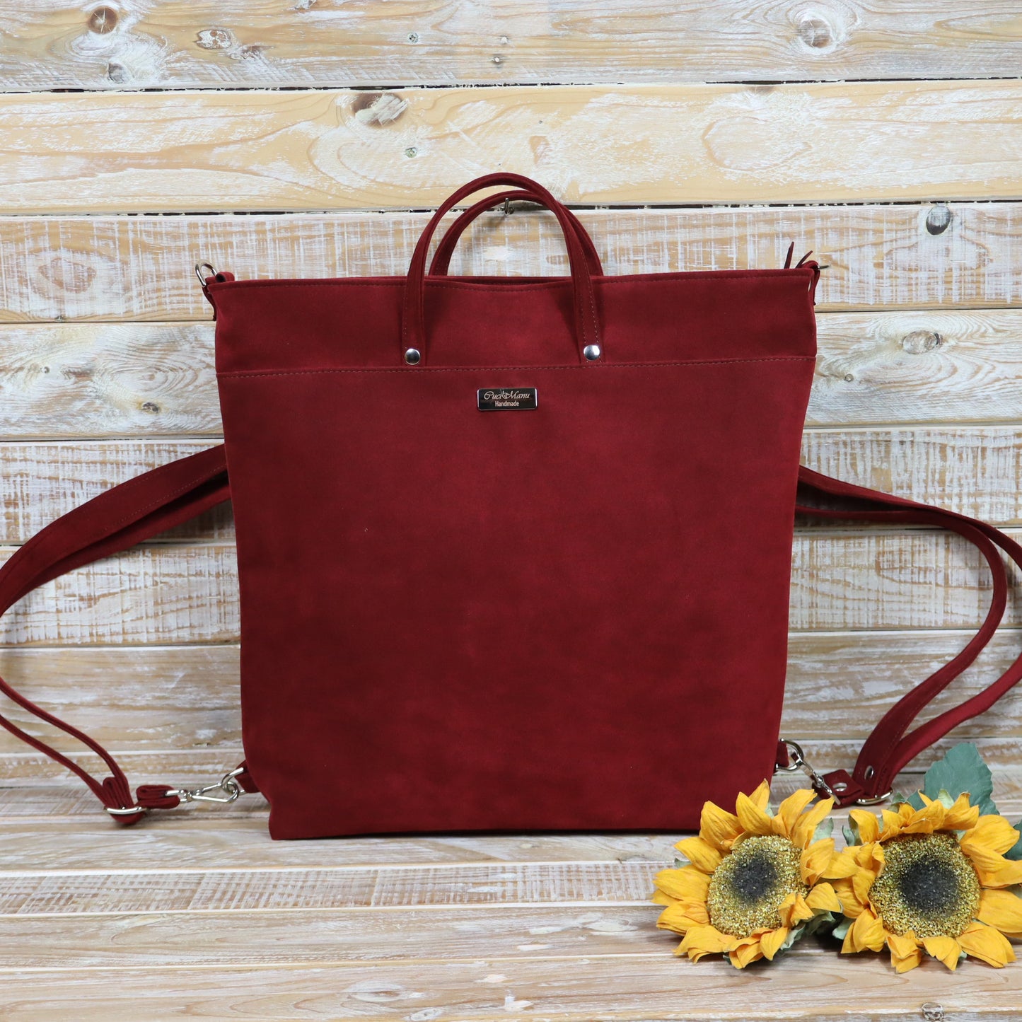 Borsa zaino rosso - mattone