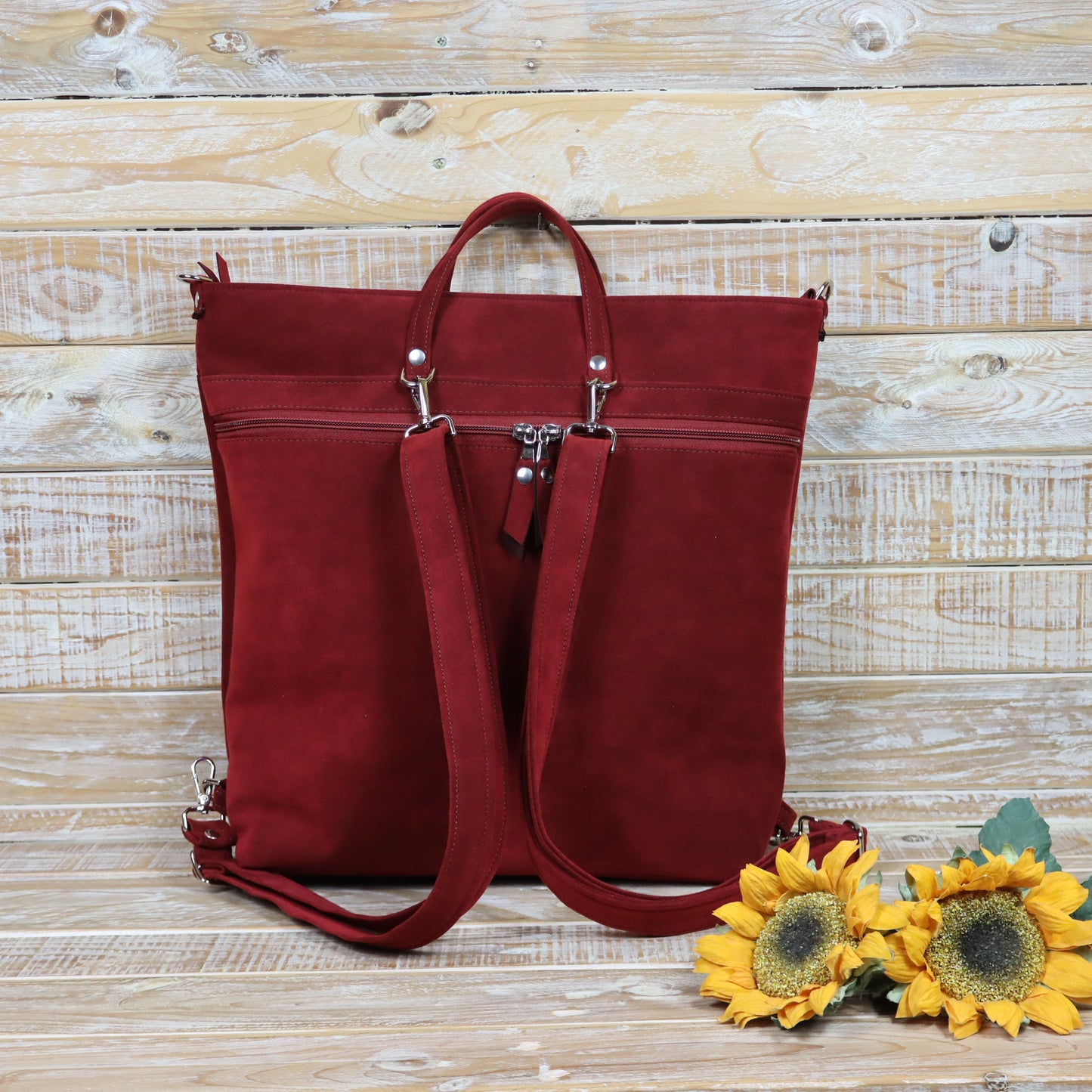 Borsa zaino rosso - mattone