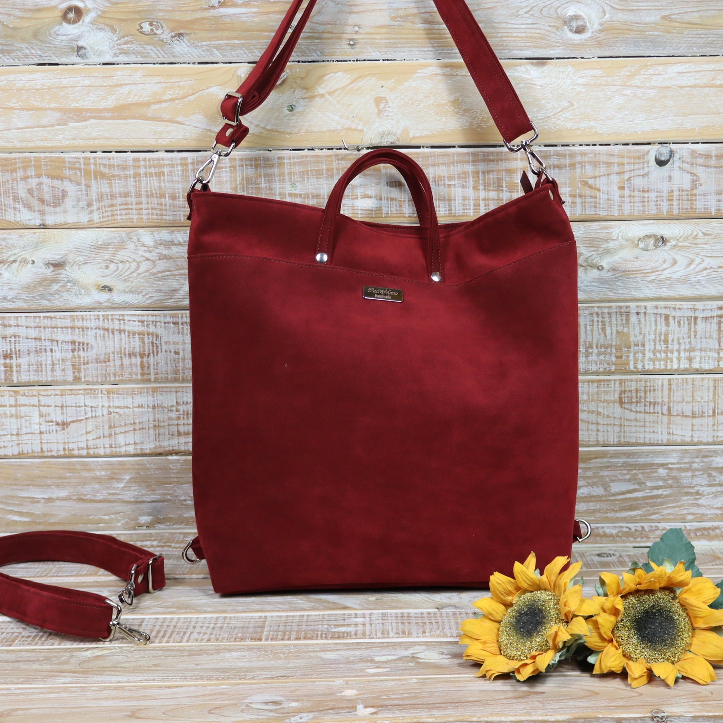 Borsa zaino rosso - mattone