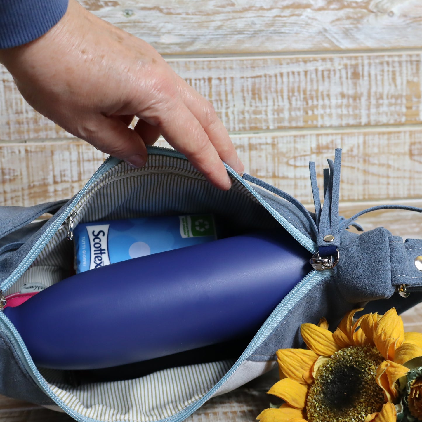 Giacinta Umhängetasche - grün blau