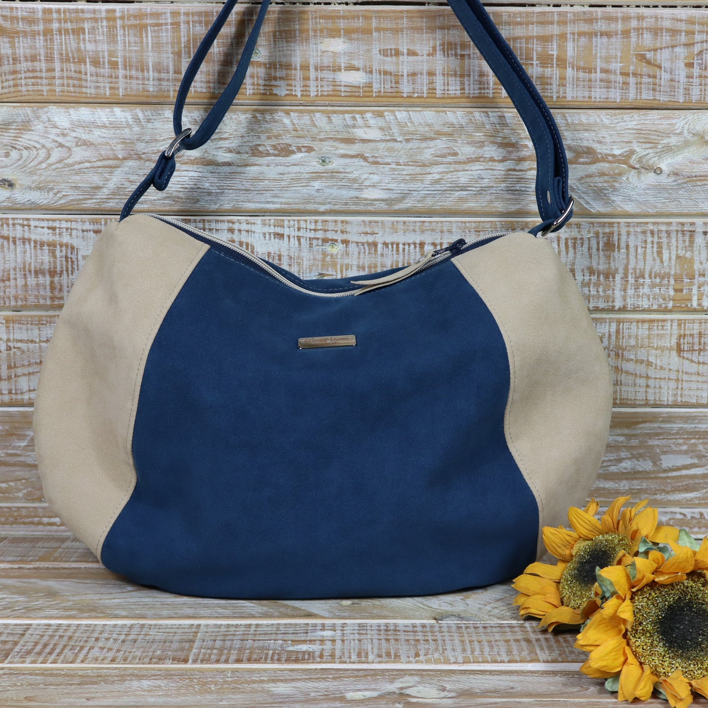 Hobo Bag blu verde panna