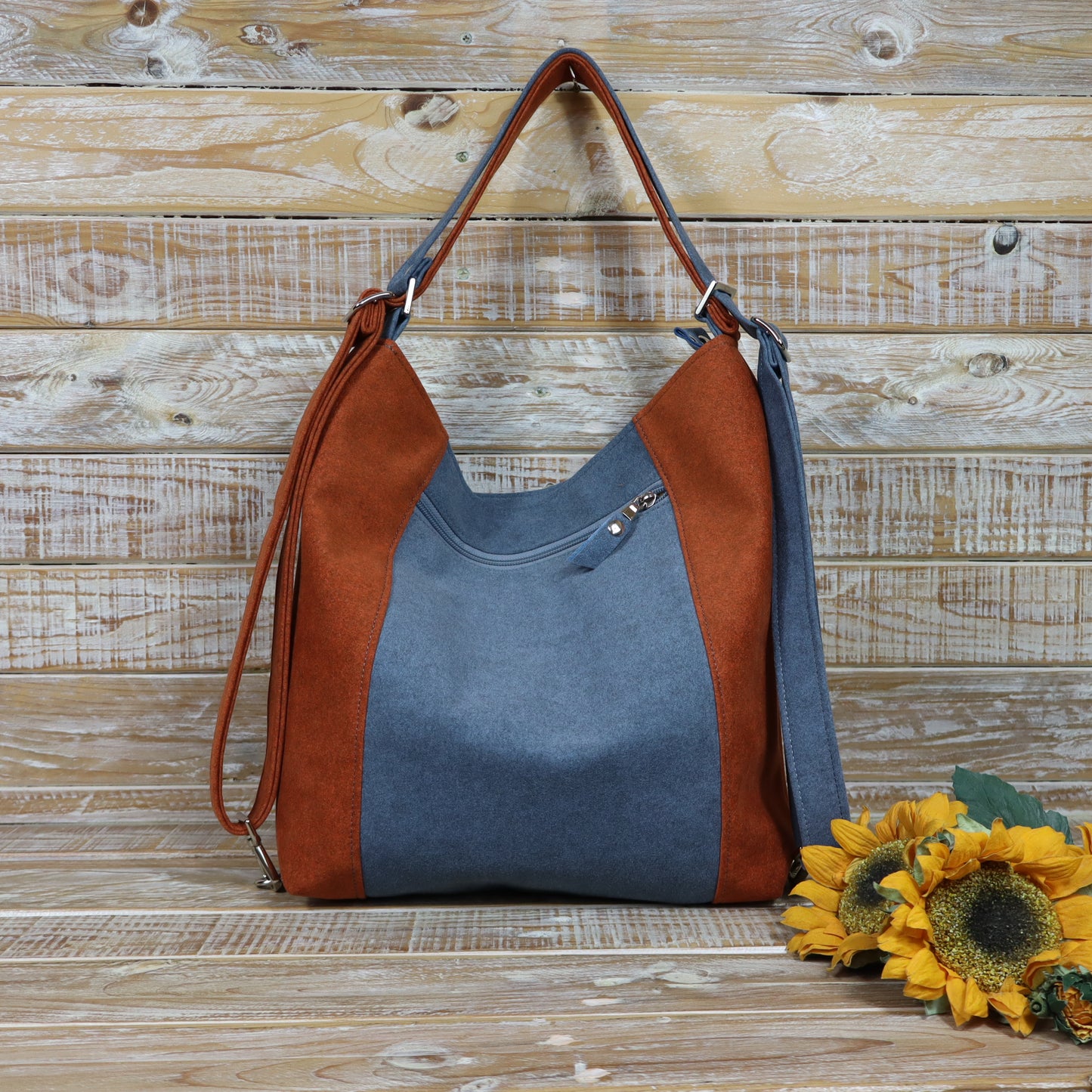 Green Purple Backpack Bag