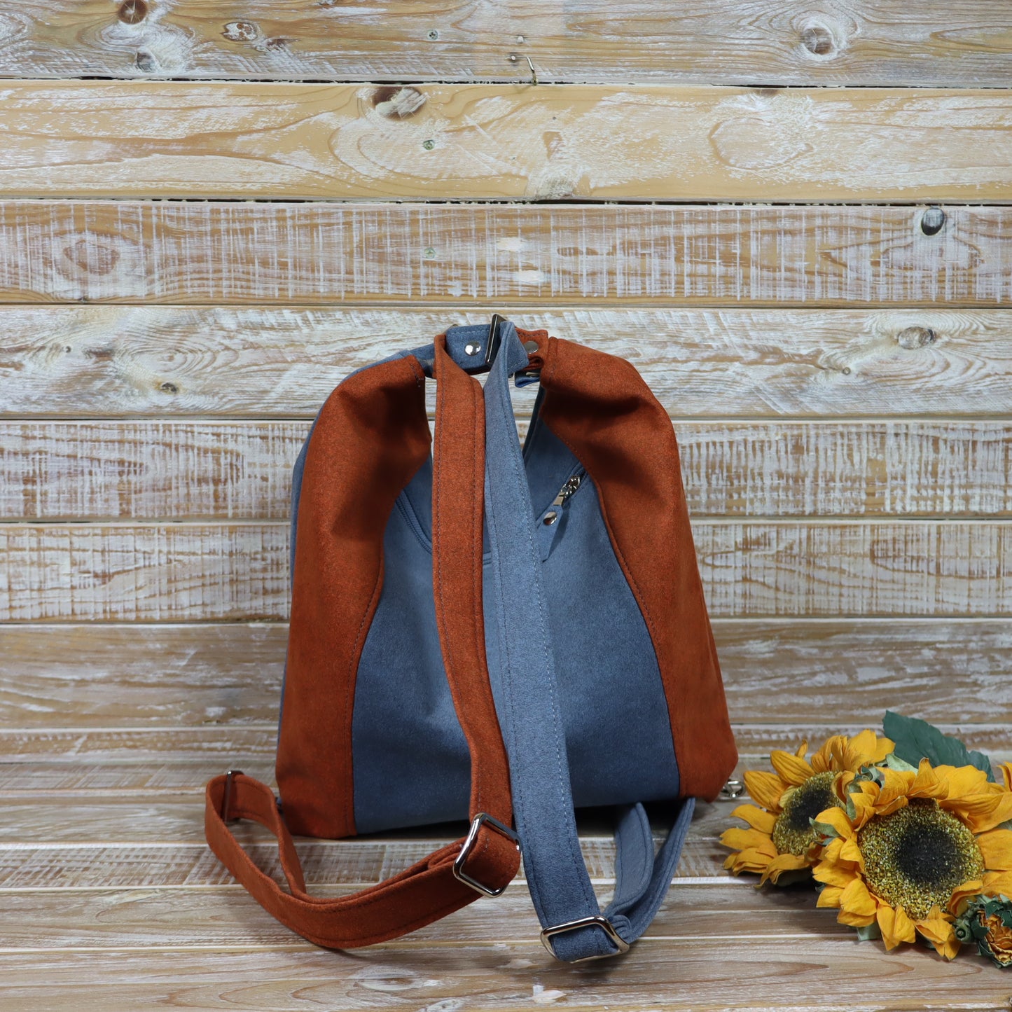 Green Purple Backpack Bag
