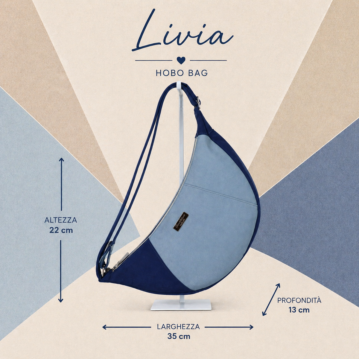 Livia blu azzurro