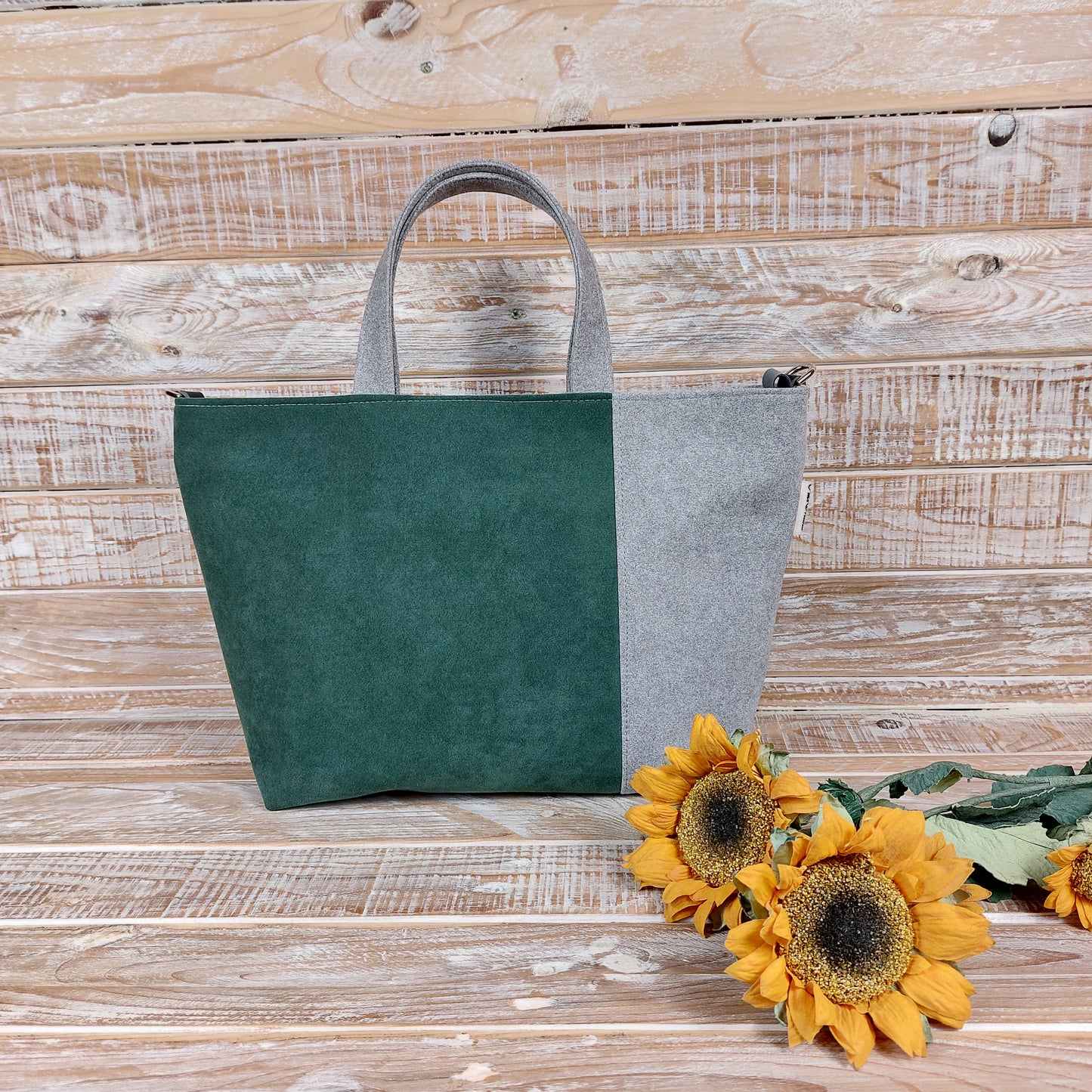 Tote Bag - grigio verde