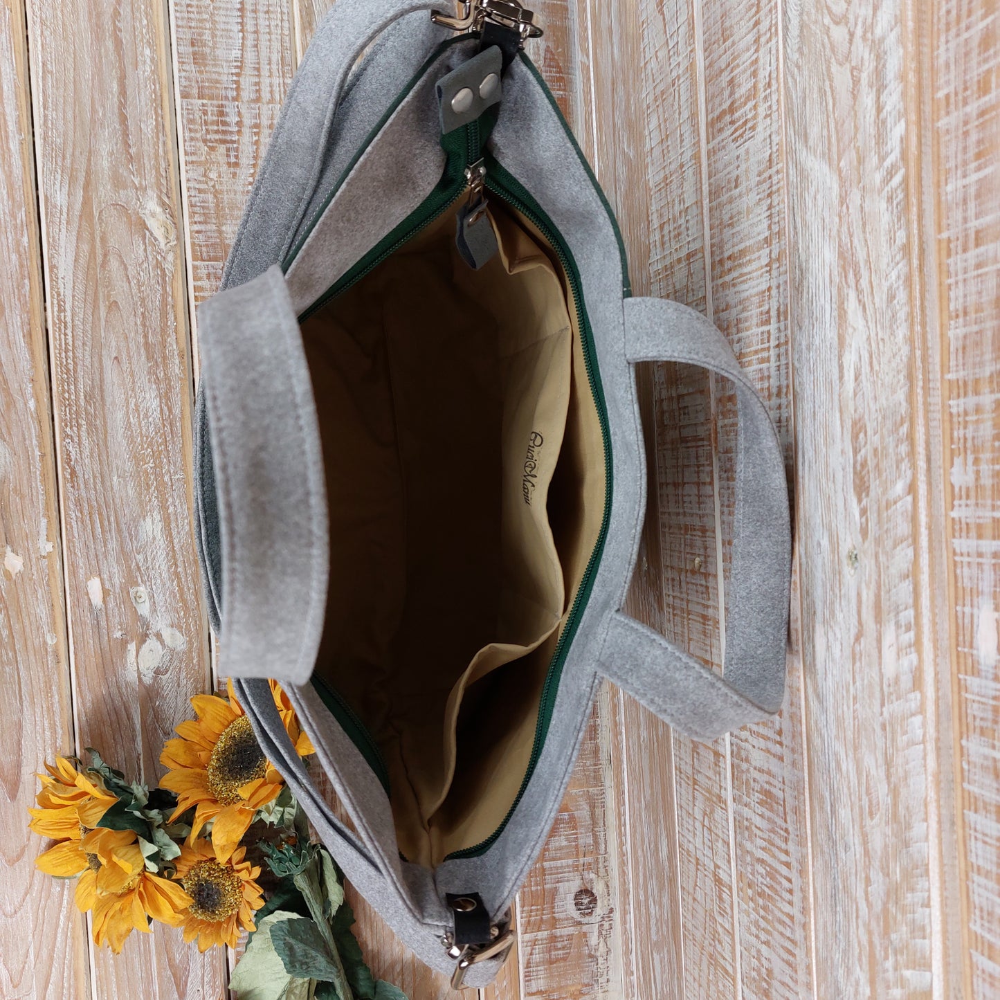 Tote Bag - grigio verde