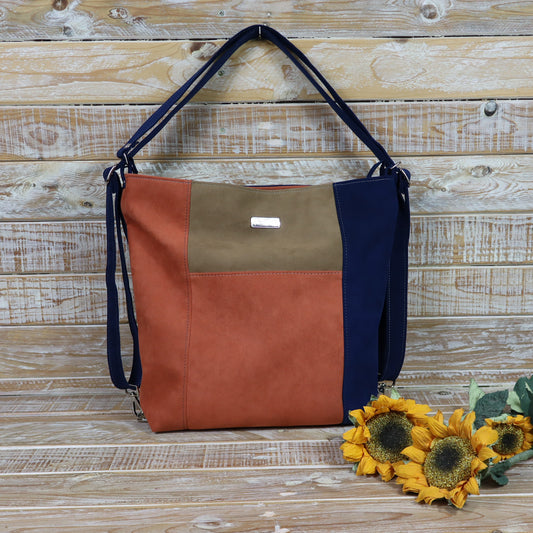 Borsa Zaino arancio blu