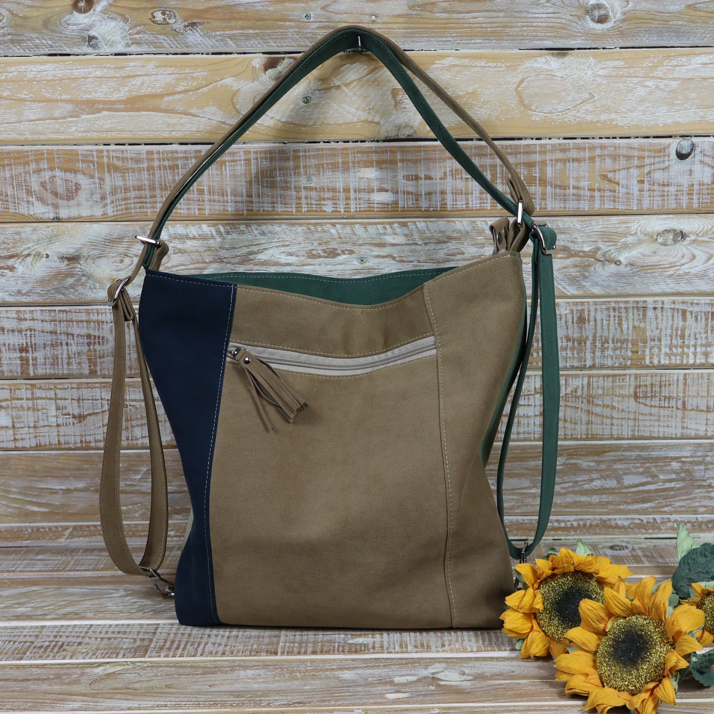 Anselmina Bag Backpack melange blue grey