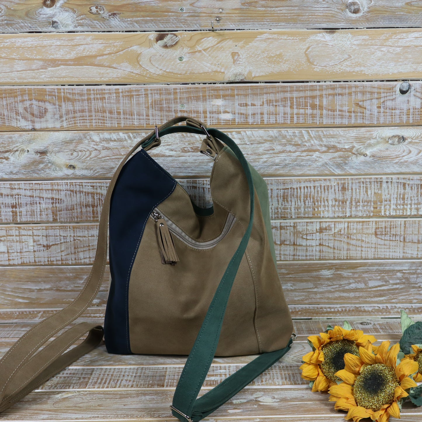 Anselmina Bag Backpack melange blue grey