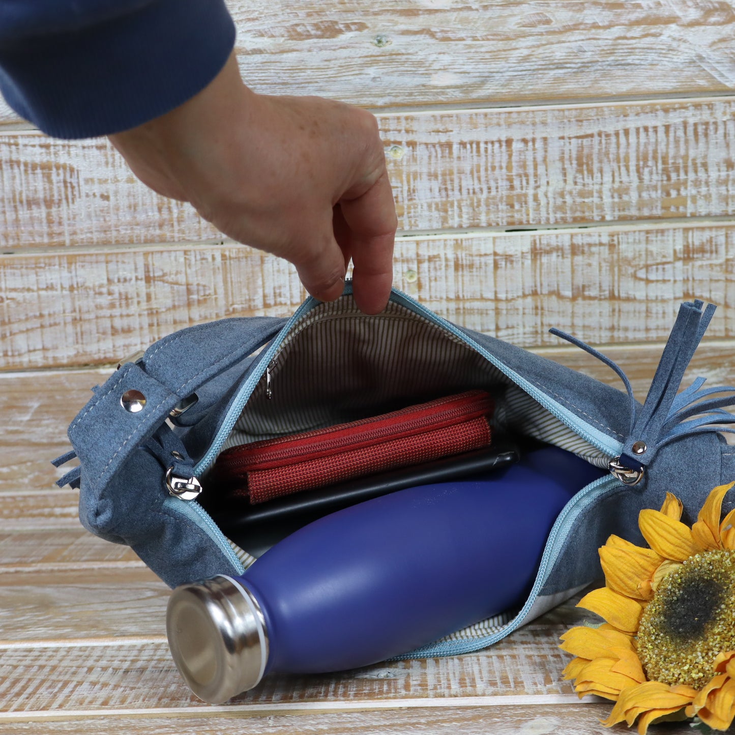 Giacinta Umhängetasche - grün blau