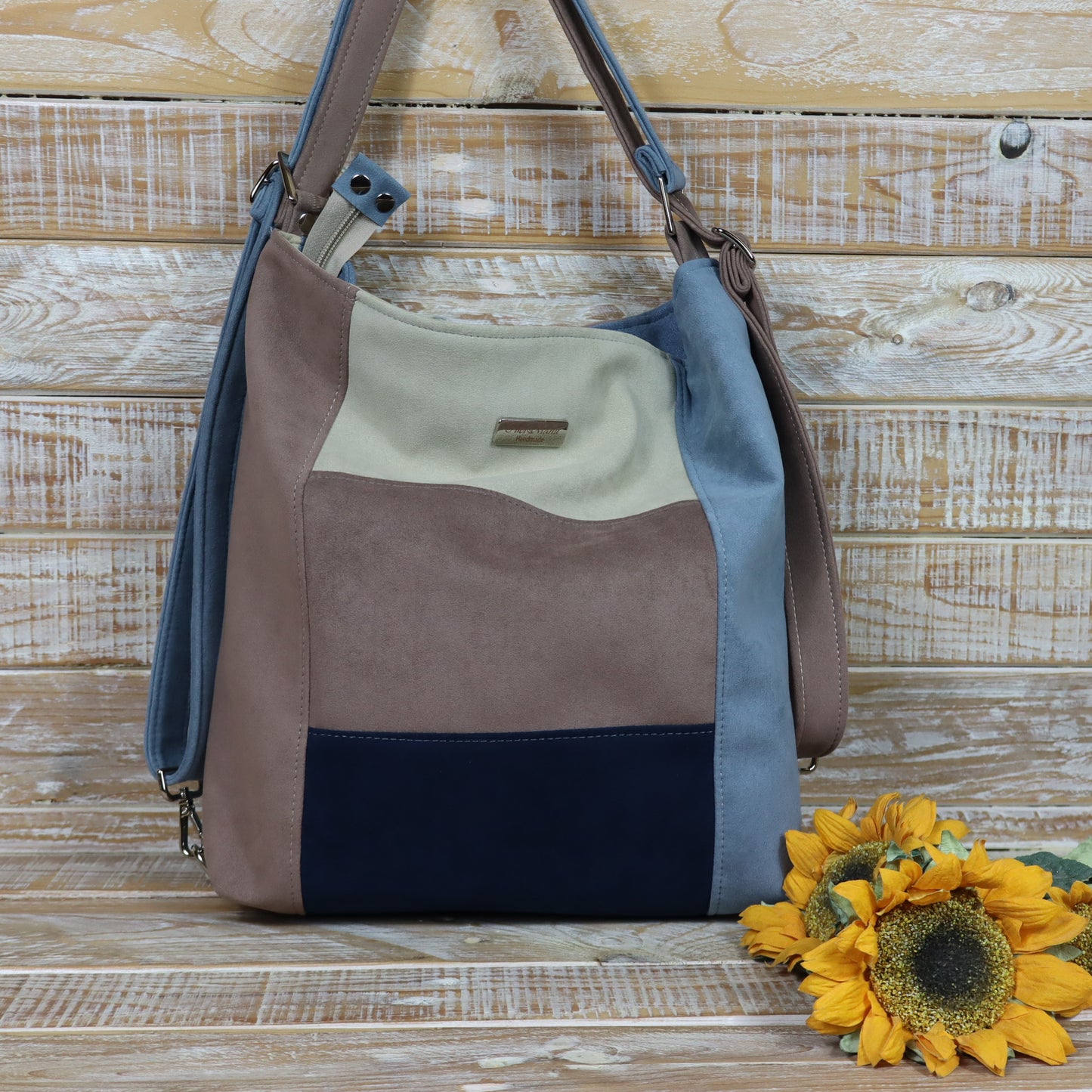 Green Purple Backpack Bag