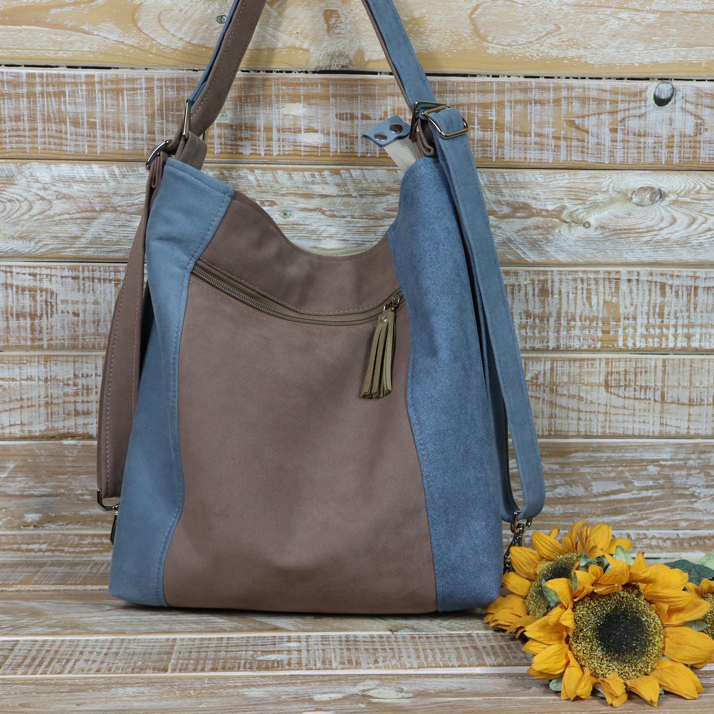 Green Purple Backpack Bag