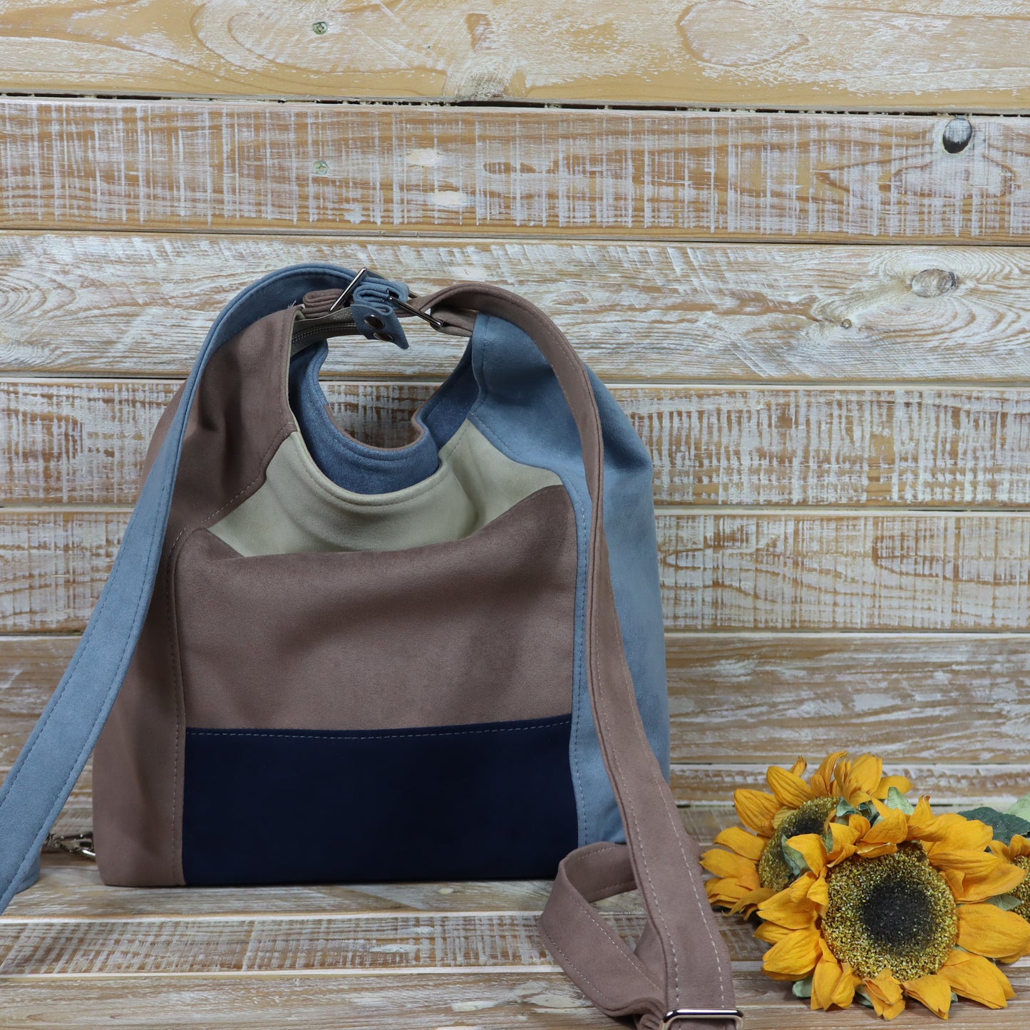 Green Purple Backpack Bag