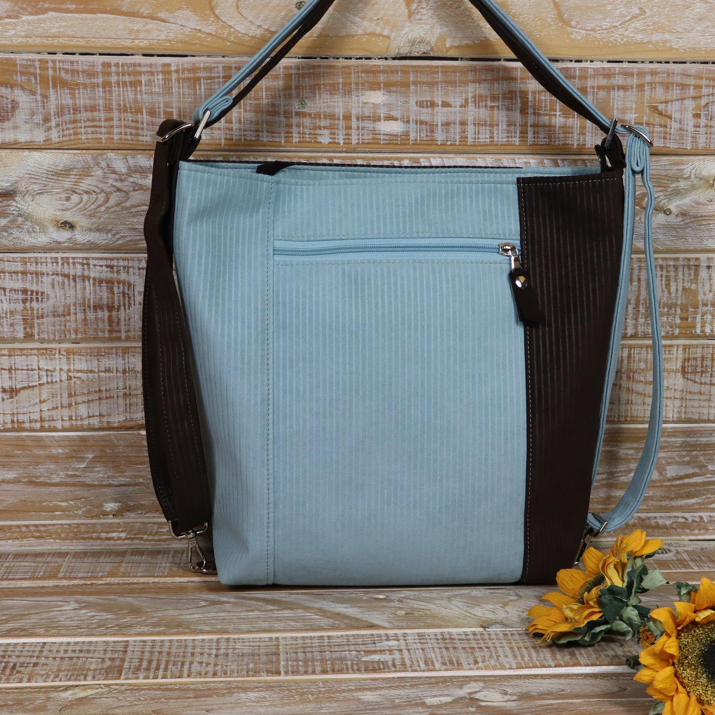 Green Purple Backpack Bag