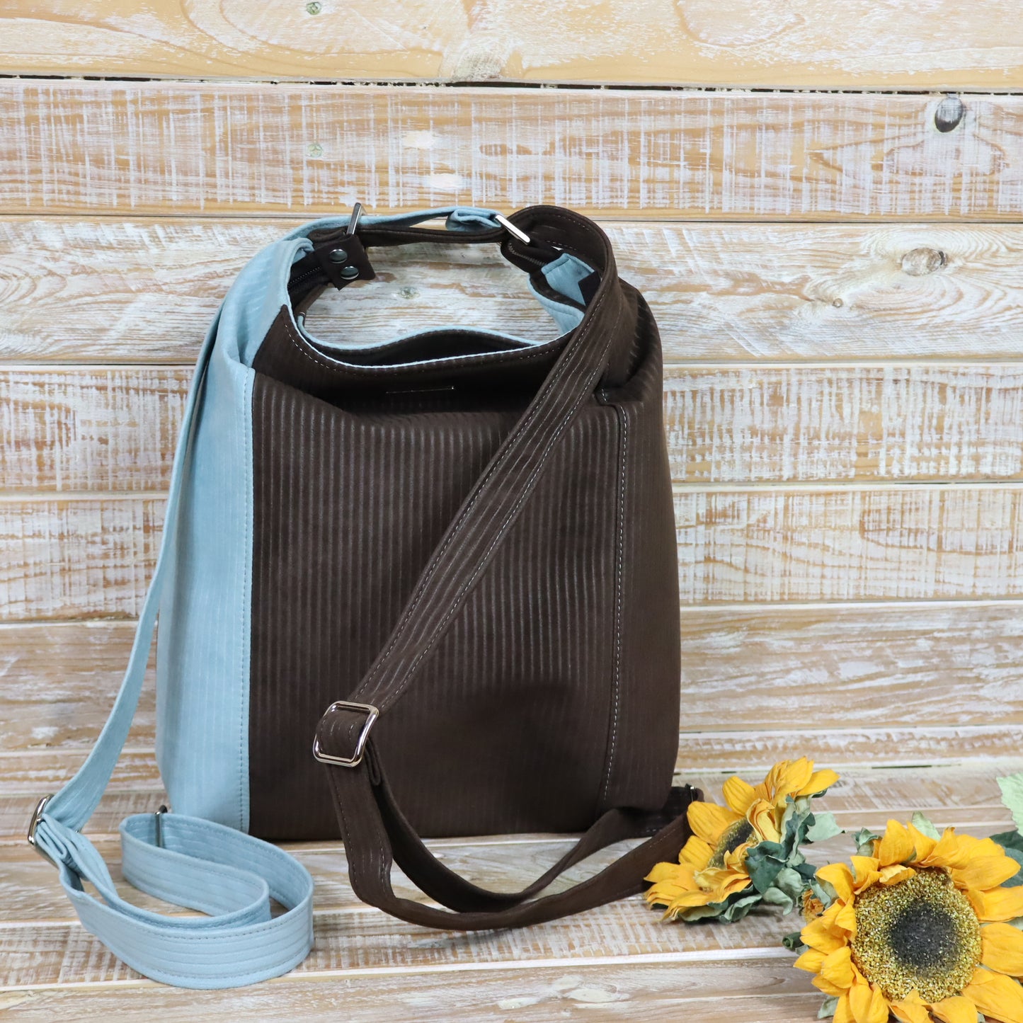 Green Purple Backpack Bag