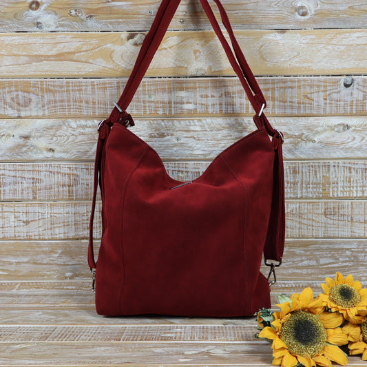 Borsa Zaino rosso mattone