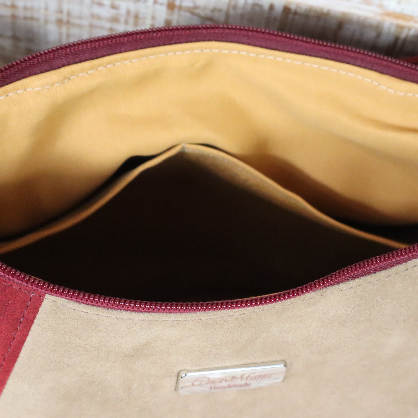 Hobo Bag vinaccia grigio azzurro