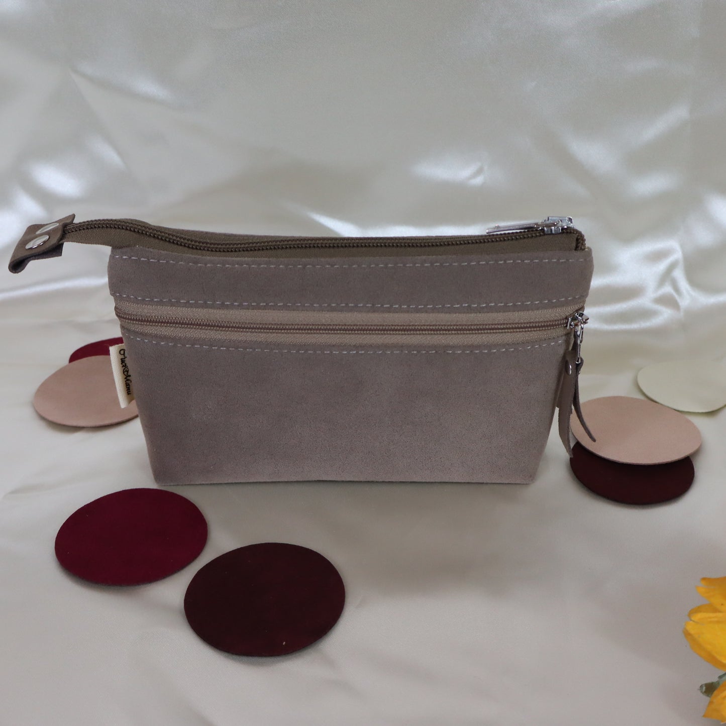 Portafoglio tortora rosato