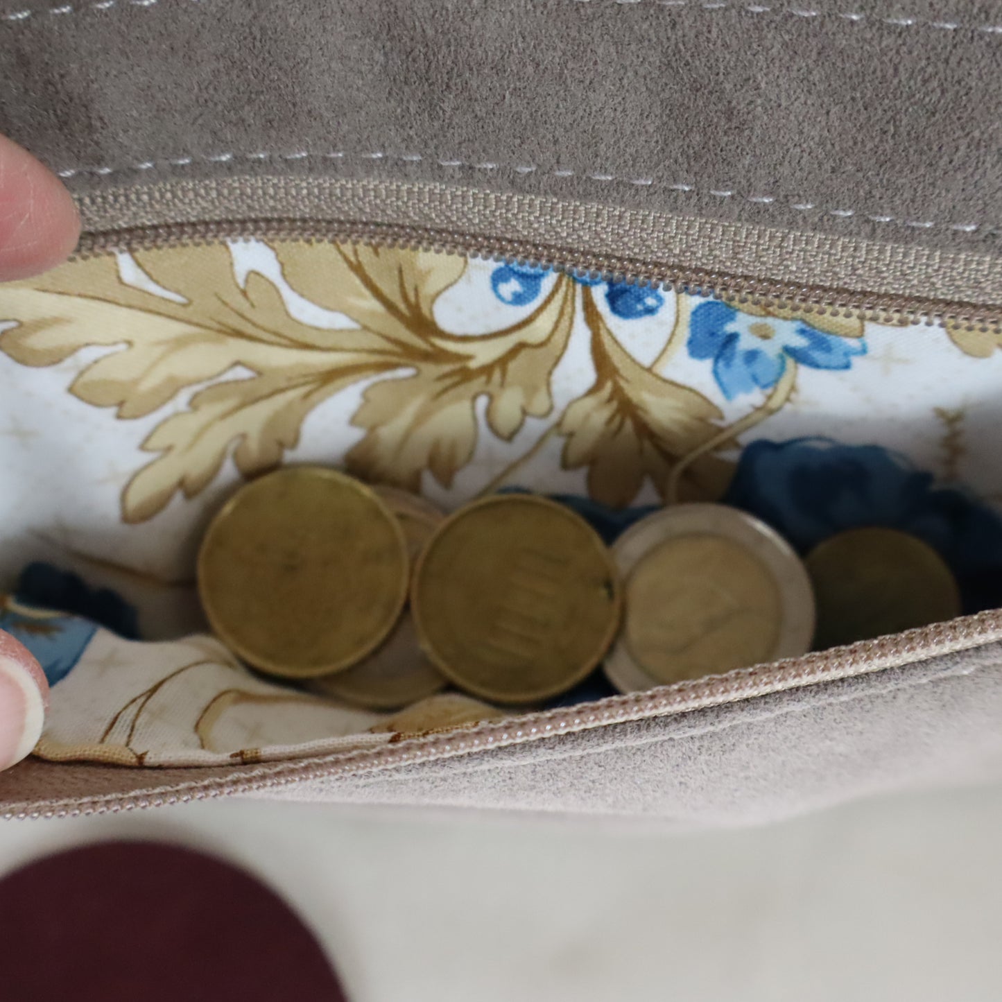 Portafoglio tortora rosato