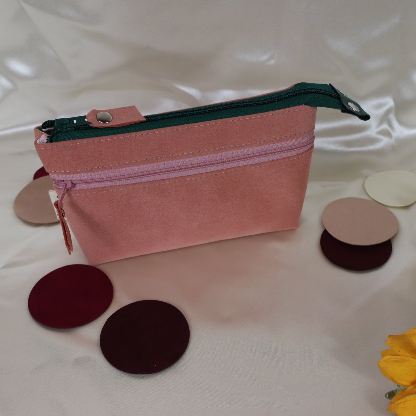 Portafoglio rosa pesca