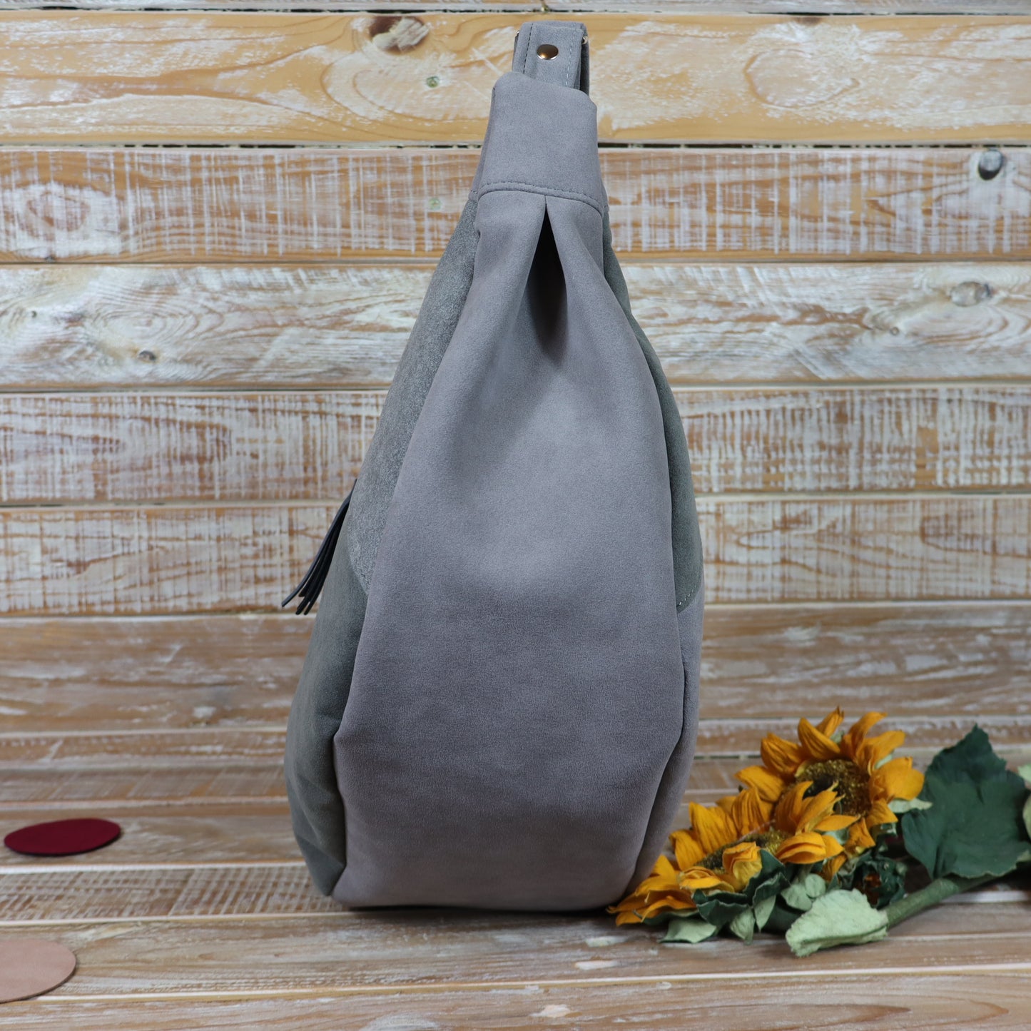 Hobo Bag grigio e verde