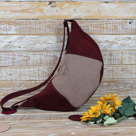 Hobo Bag bordeaux rosa