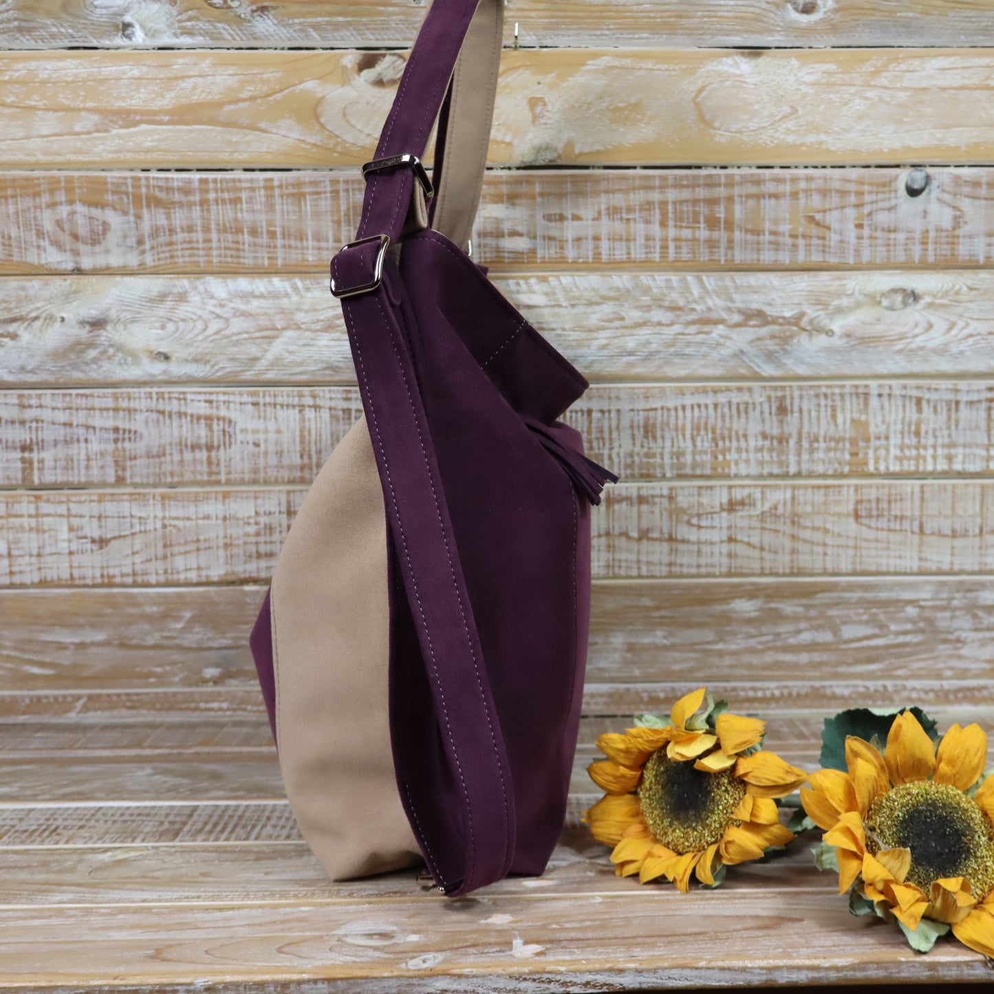 Green Purple Backpack Bag