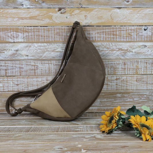 Hobo Bag caffè e cammello