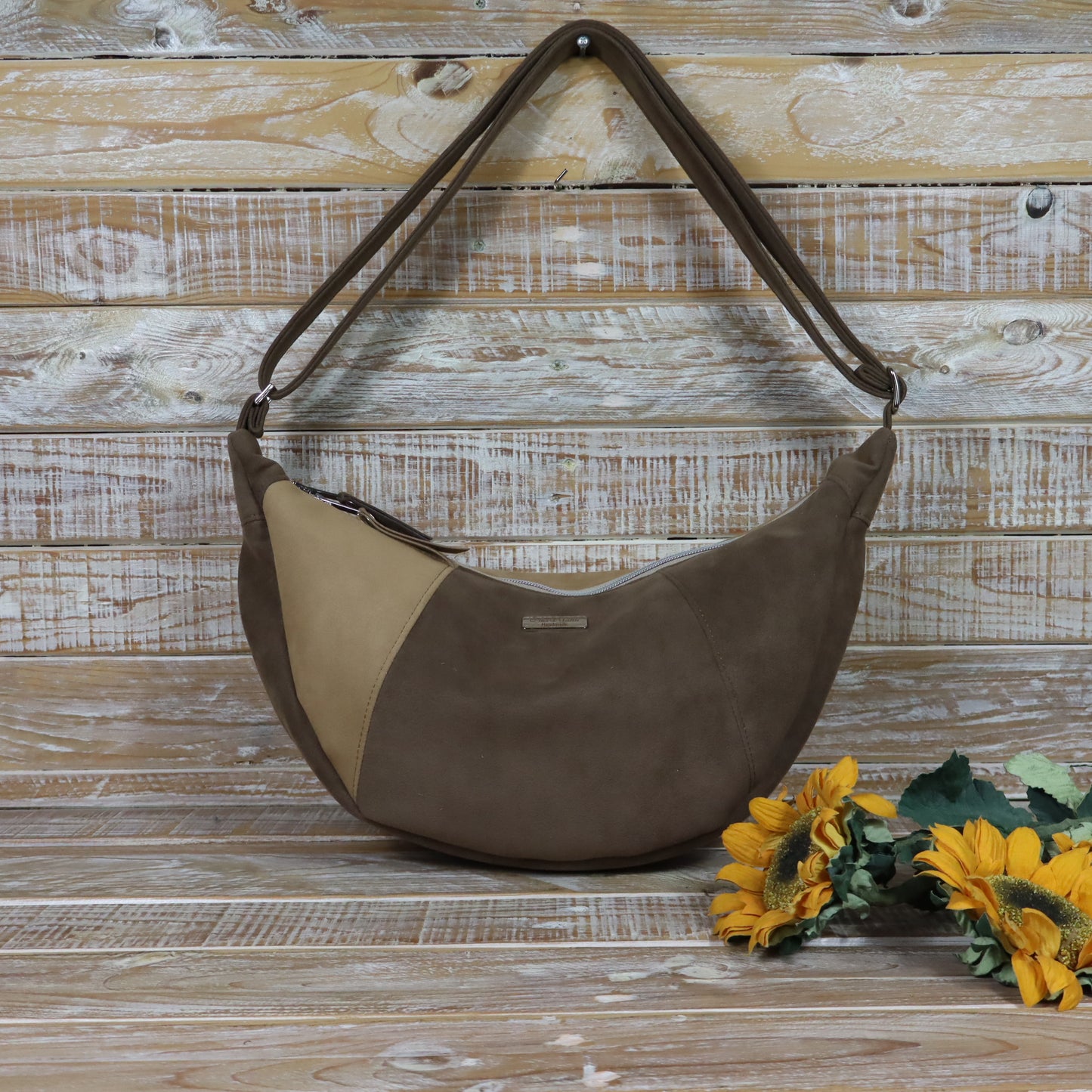 Hobo Bag caffè e cammello