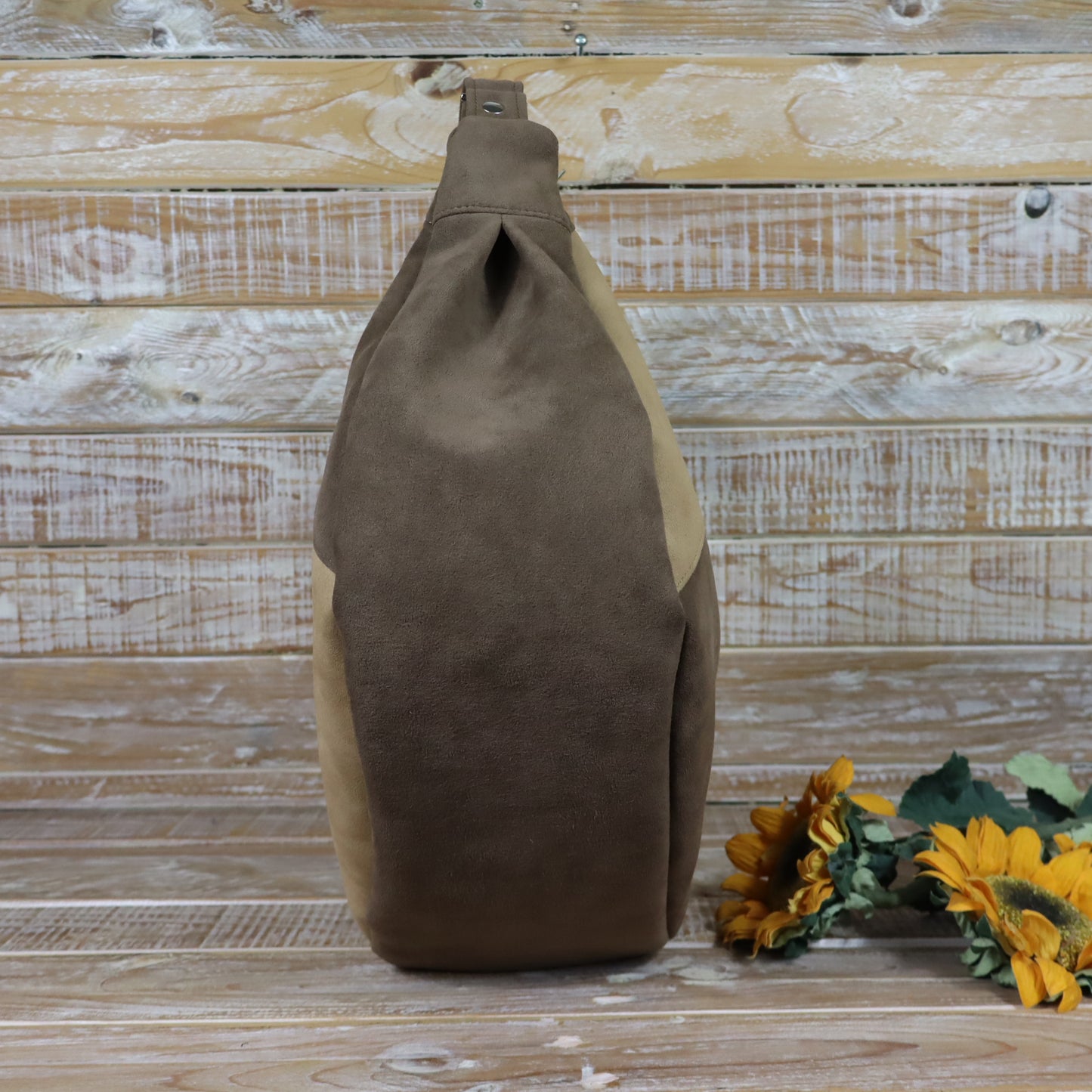 Hobo Bag caffè e cammello