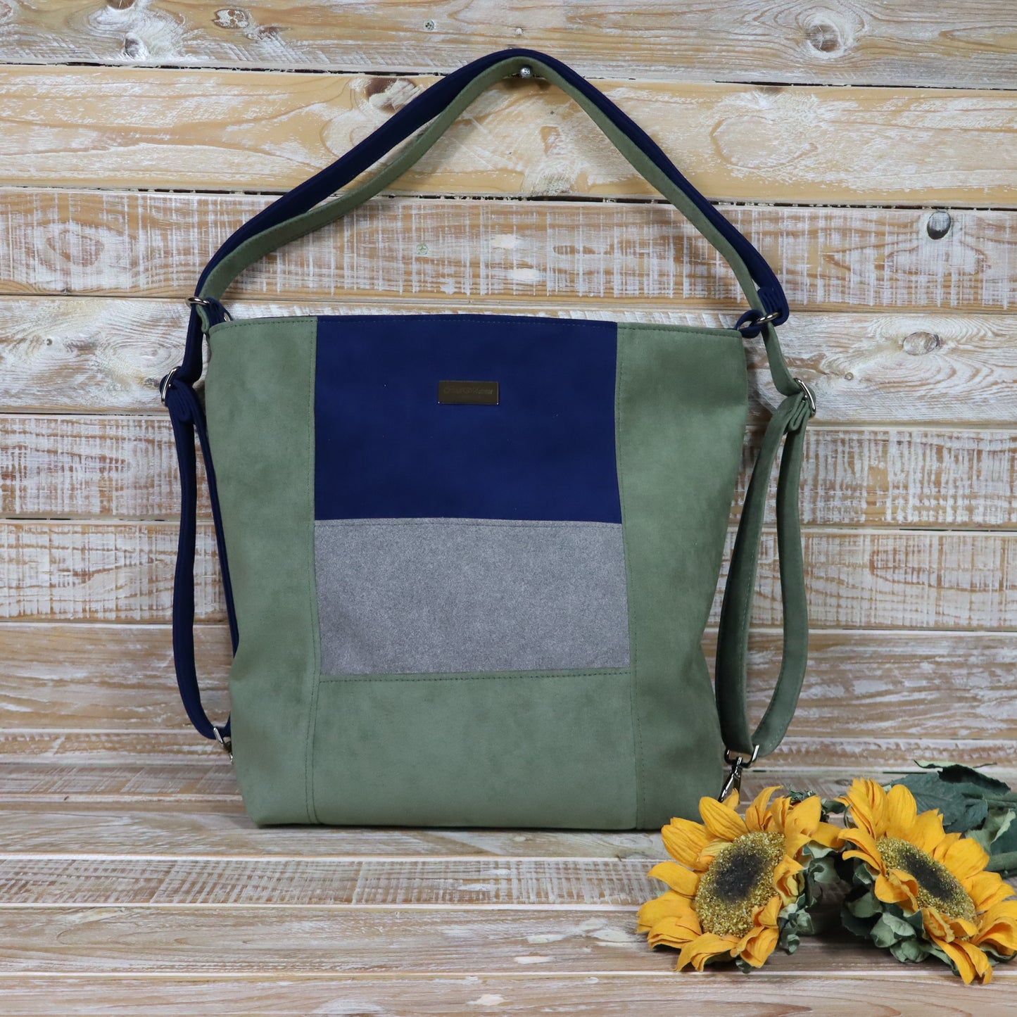 Anselmina salvia blu e grigio