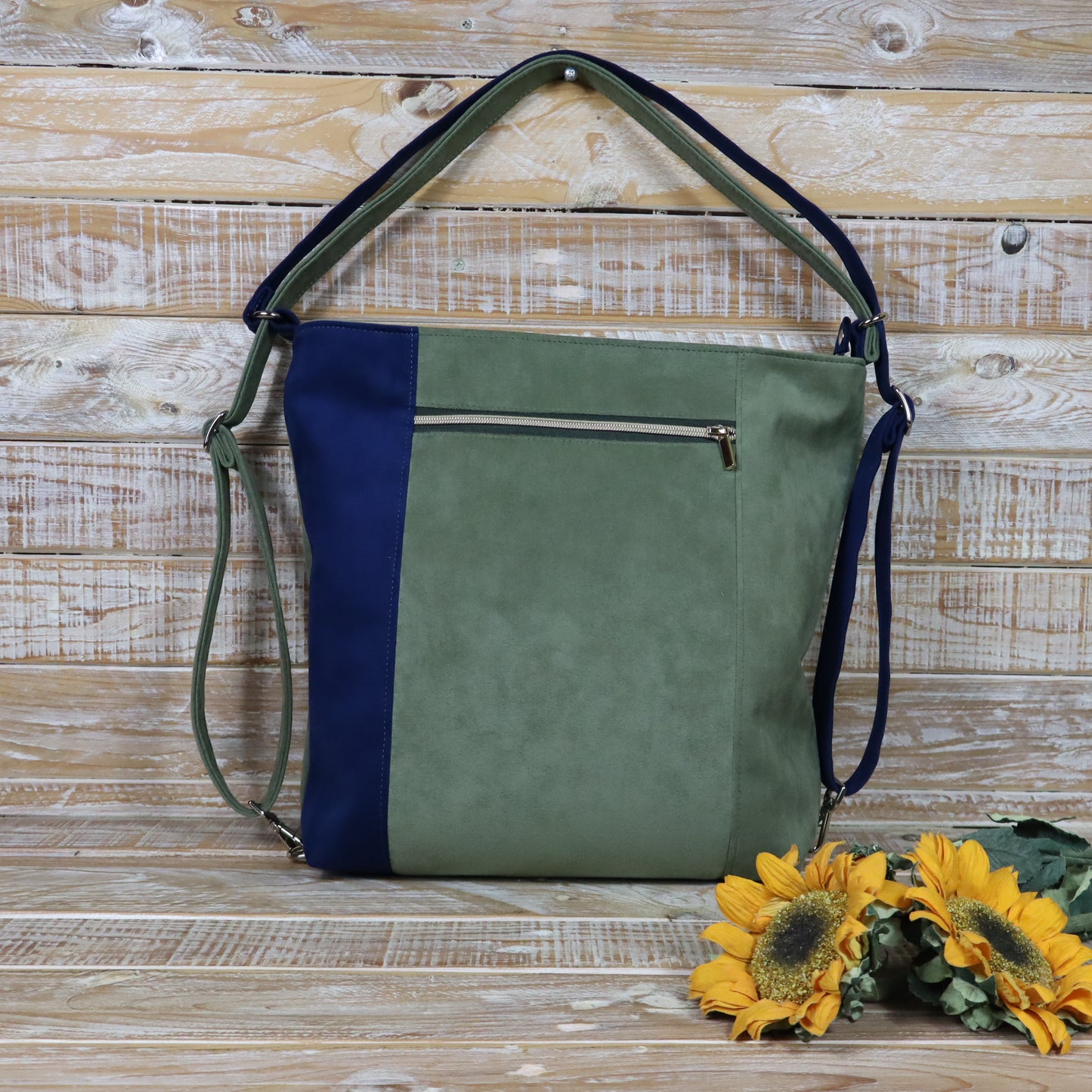 Anselmina salvia blu e grigio