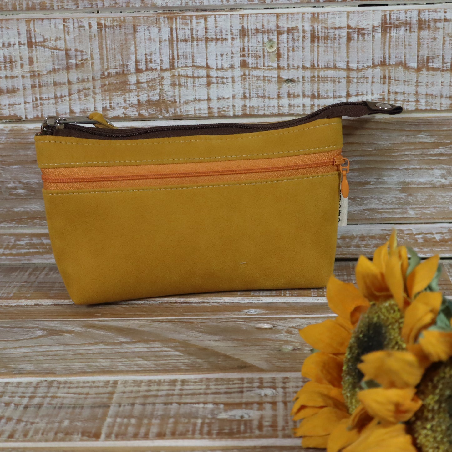 Portafoglio giallo ocra