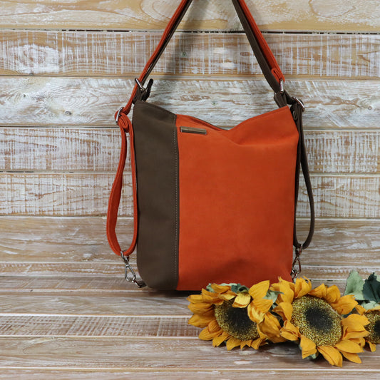 Grün Lila Rucksack Tasche