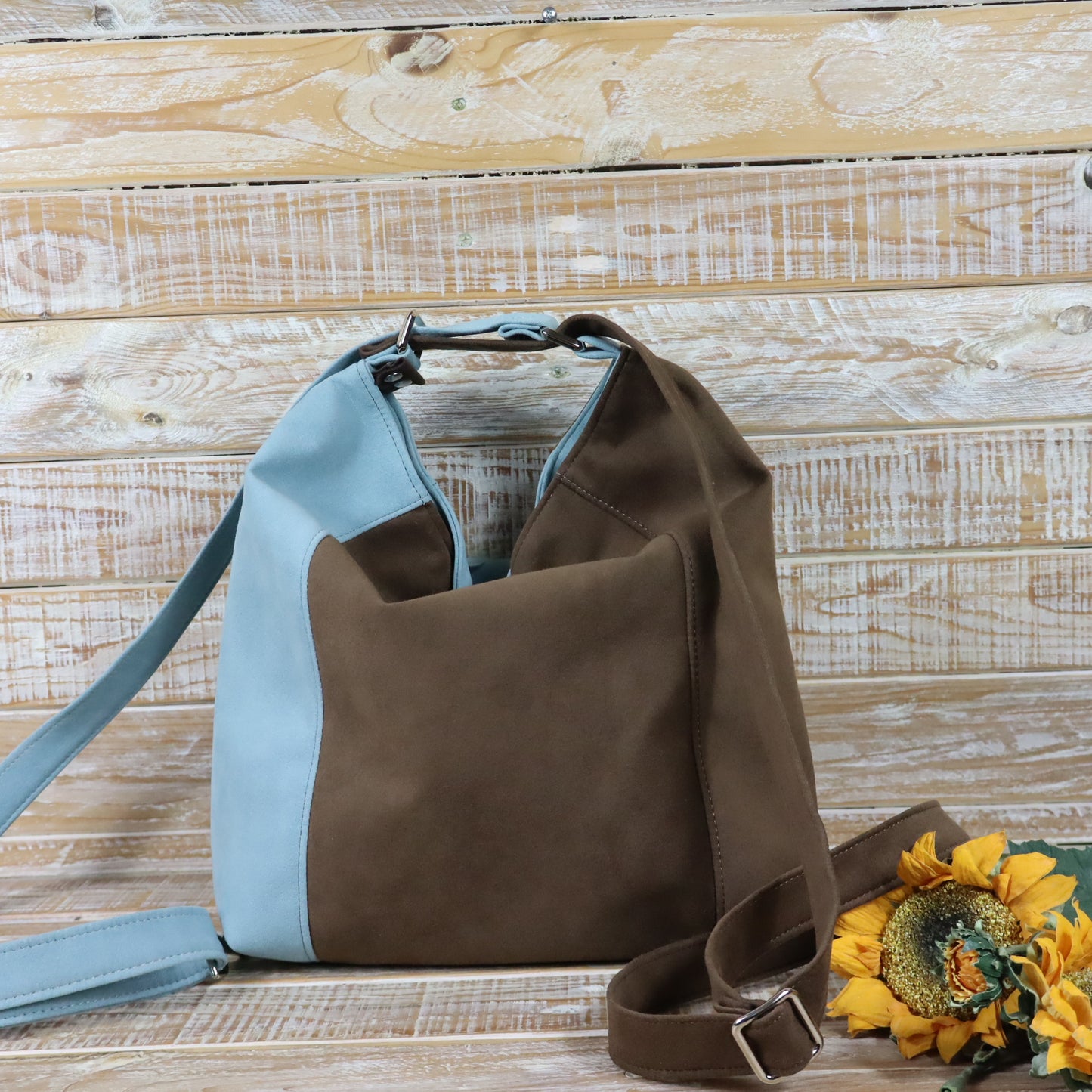 Green Purple Backpack Bag
