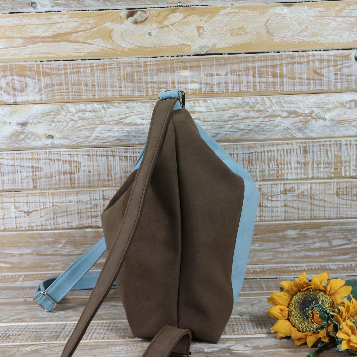 Green Purple Backpack Bag