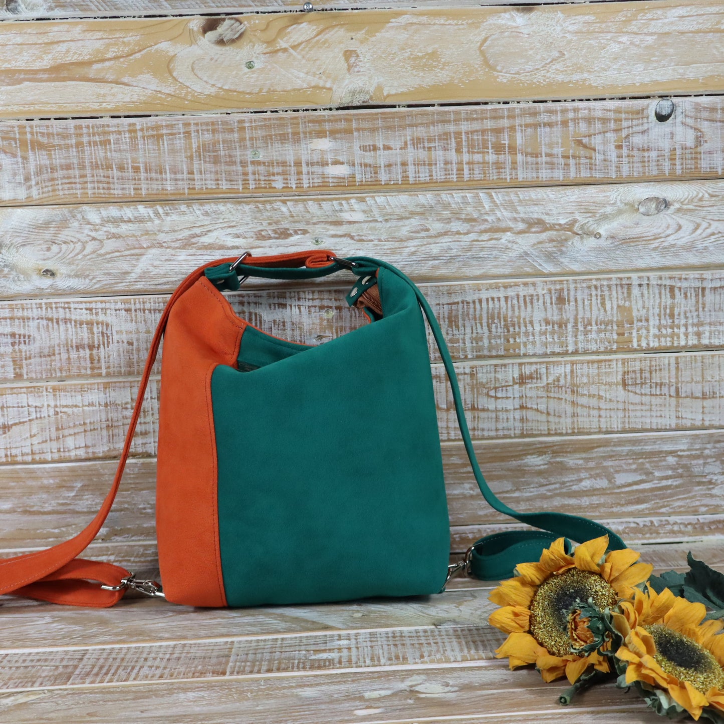 Anselmina junior arancione zucca verde turchese